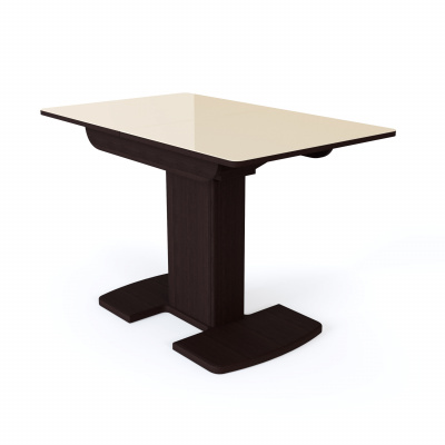 Стол Вегас ПР 1100(1400)*680 (стекло Бежевое глянцевое цвет ВН) Стол Вегас ПР 1100(1400)*680 (стекло Бежевое глянцевое цвет ВН)