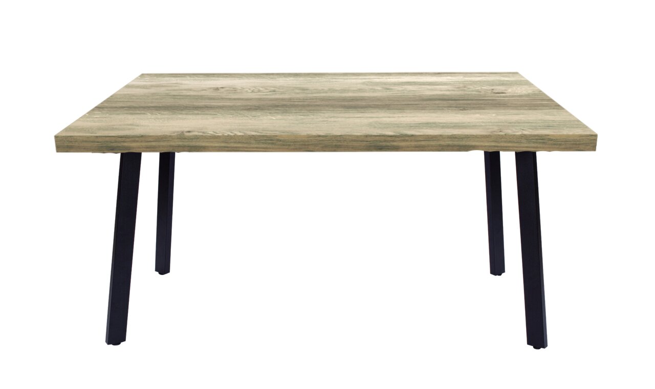 Стол Фостер М 1200*800*750 Ноги КС-60 /черный металл (комплект) (Дуб Сомеро 1022)