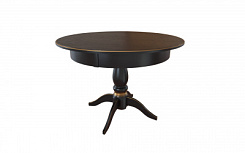 Стол Галант 1000*1000*765 (тон черный RAL9005 + патина золото) Стол Галант 1000*1000*765 (тон черный RAL9005 + патина золото)