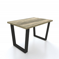 Стол Фостер М 1200*800*750 Ноги трапеция /черный металл (комплект) (Дуб Сомеро 1022) Стол Фостер М 1200*800*750 Ноги трапеция /черный металл (комплект) (Дуб Сомеро 1022)