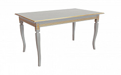 Стол Империал 1500*900*765 (тон серый RAL7038 + патина золото) Стол Империал 1500*900*765 (тон серый RAL7038 + патина золото)