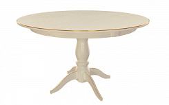 Стол Рич 1200*1200*765 (тон слон.кость RAL1013 + патина золото) Стол Рич 1200*1200*765 (тон слон.кость RAL1013 + патина золото)