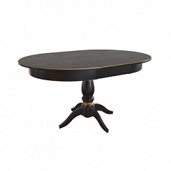 Стол Визард 1200(1600)*840*765 (тон черный RAL9005 + патина золото) Стол Визард 1200(1600)*840*765 (тон черный RAL9005 + патина золото)