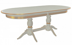 Стол Прайм 1900*840*765 (тон серый RAL7038 + патина золото) Стол Прайм 1900*840*765 (тон серый RAL7038 + патина золото)