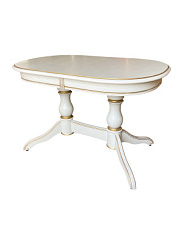 Стол Лира 1200(1550)*800*760 с патиной (тон эмаль 1 с золотой патиной) Стол Лира 1200(1550)*800*760 с патиной (тон эмаль 1 с золотой патиной)