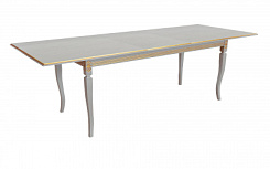 Стол Империал 2000(2590)*1000*765 (тон серый RAL7038 + патина золото) Стол Империал 2000(2590)*1000*765 (тон серый RAL7038 + патина золото)