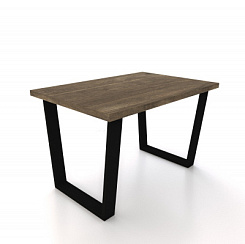 Стол Фостер М 1200*800*750 Ноги трапеция /черный металл (комплект) (Дуб Кантри 1007) Стол Фостер М 1200*800*750 Ноги трапеция /черный металл (комплект) (Дуб Кантри 1007)