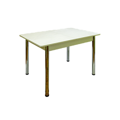 Стол Ирвин 2 СТ МП 1200(1500)*800*750 Ноги прямые 02 гальваника (стекло Белое глянцевое цвет БЛ) Стол Ирвин 2 СТ МП 1200(1500)*800*750 Ноги прямые 02 гальваника (стекло Белое глянцевое цвет БЛ)