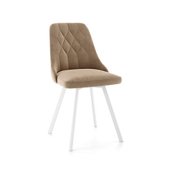 Стул Роза (Каркас белый №81 тк. коллекции Nella бежевый 114) Стул Роза (Каркас белый №81 тк. коллекции Nella бежевый 114)