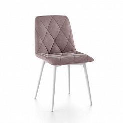 Стул Ричи (каркас белый тк. коллекции Велюр капучино) Стул Ричи (каркас белый тк. коллекции Велюр капучино)