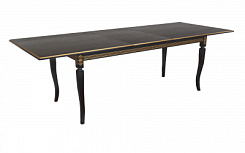 Стол Империал 2000(2590)*1000*765 (тон черный RAL9005 + патина золото) Стол Империал 2000(2590)*1000*765 (тон черный RAL9005 + патина золото)