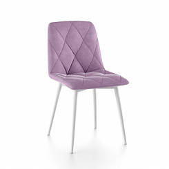 Стул Ричи (каркас белый тк. коллекции Велюр сирень) Стул Ричи (каркас белый тк. коллекции Велюр сирень)